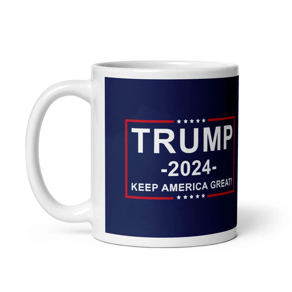 Trump 2024 Keep America Great Coffee Tea Ceramic Mug Office Work Cup Gift 15 Oz