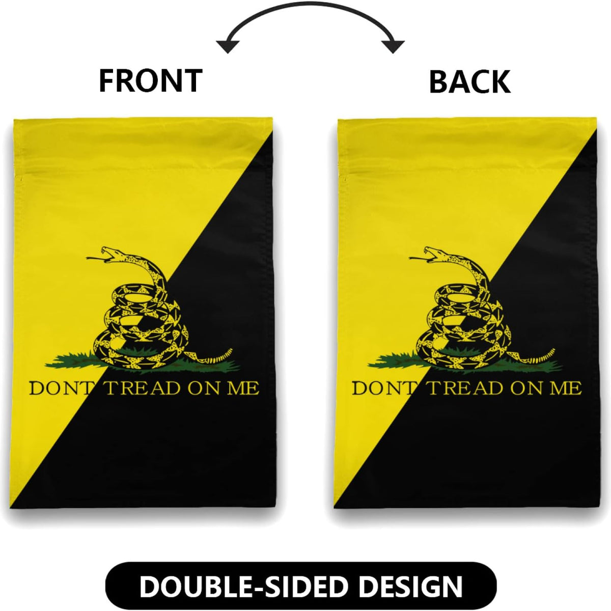 Don'T Tread on Me Welcome Garden Flag Double Sided Anti-Transmittance Vertical 12×18 Inch Rustic Farmhouse Decor for Seasonal Holiday Yard Décor