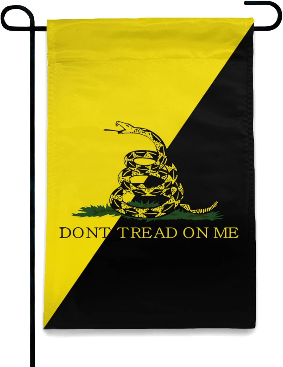 Don'T Tread on Me Welcome Garden Flag Double Sided Anti-Transmittance Vertical 12×18 Inch Rustic Farmhouse Decor for Seasonal Holiday Yard Décor