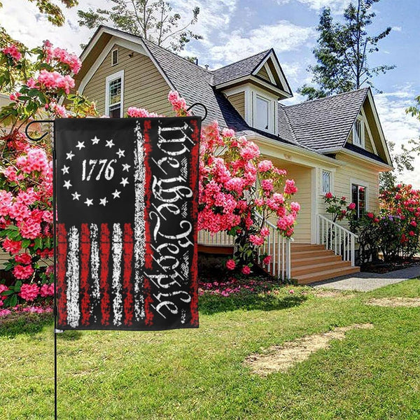 We the People 1776 Flag Vintage USA Constitution Flag Betsy Ross 1776 Flag 12"X18" Flag Bdouble Sided Flag Garden Flag Outdoor Flags Yard Flag Home House Decor Flags