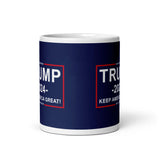 Trump 2024 Keep America Great Coffee Tea Ceramic Mug Office Work Cup Gift 15 Oz