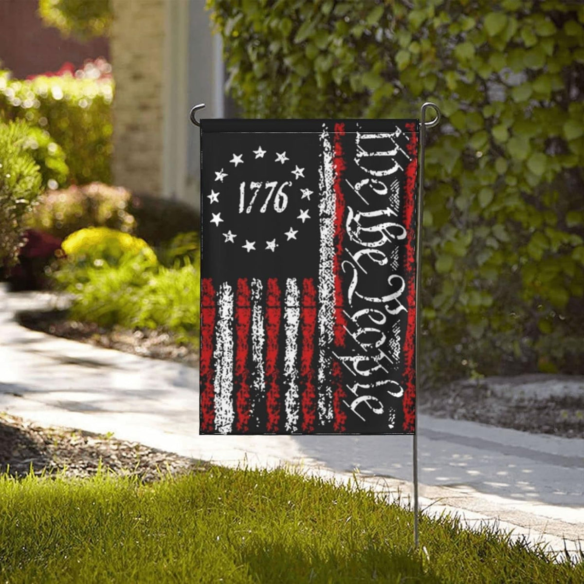 We the People 1776 Flag Vintage USA Constitution Flag Betsy Ross 1776 Flag 12"X18" Flag Bdouble Sided Flag Garden Flag Outdoor Flags Yard Flag Home House Decor Flags