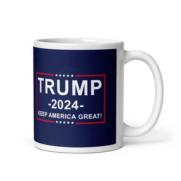 Trump 2024 Keep America Great Coffee Tea Ceramic Mug Office Work Cup Gift 15 Oz