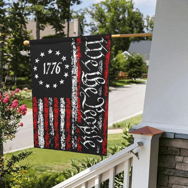 We the People 1776 Flag Vintage USA Constitution Flag Betsy Ross 1776 Flag 12"X18" Flag Bdouble Sided Flag Garden Flag Outdoor Flags Yard Flag Home House Decor Flags