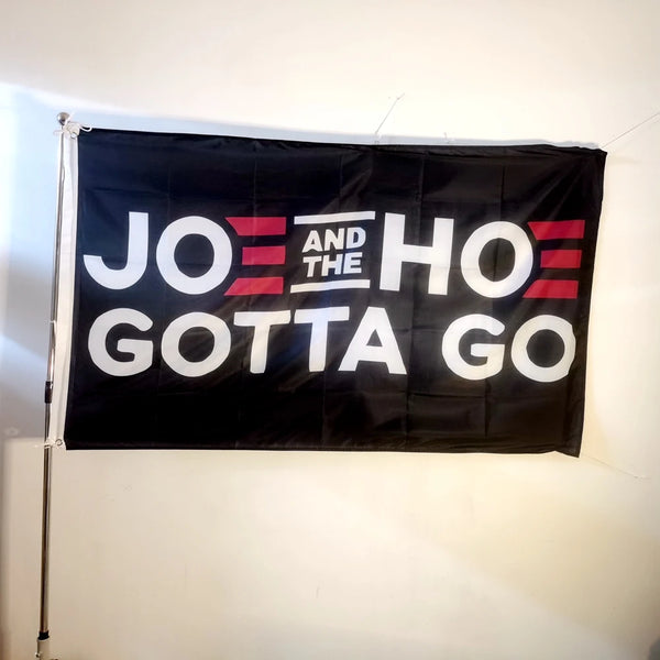 Jo Biden Sucks Lets Go Brandon Maga Trump 2024 Flag Outdoor Decor 90X150Cm Polyester