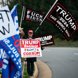 Trump 2024 Flag Fuck Biden Flag 3X5 Ft Take America Back Flag Fuck Your Feelings Flag America Back Flag Double Stitch around the Edge with Two Brass Buttonholes 4 Patterns (Trump 4 Patterns)